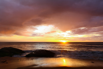 Sonnenaufgang, Arugam Bay, Sri Lanka