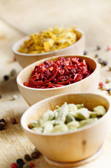 Spices on the table