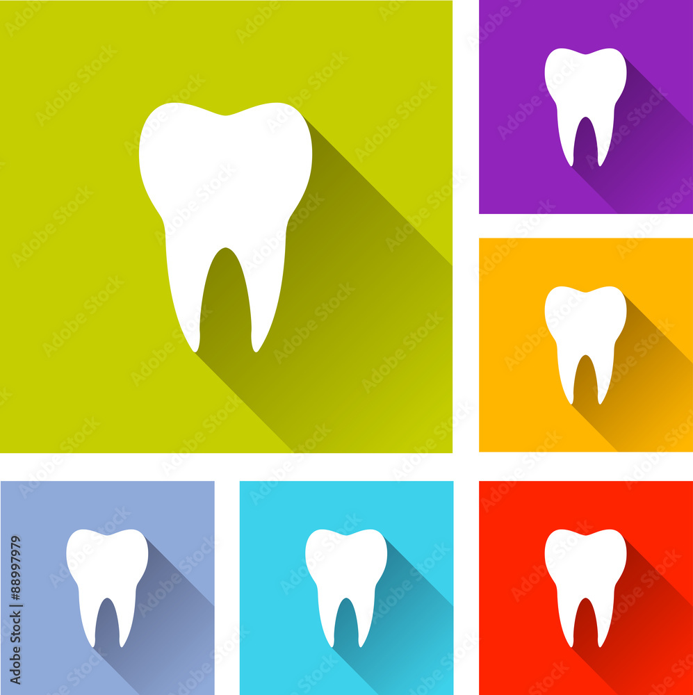 Canvas Prints tooth icons