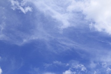 blue sky after raining day