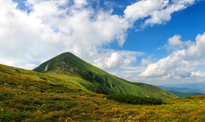 Goverla mountain in Carpathian mountains Ukraine