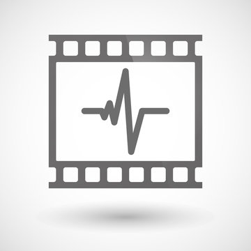 film strip with heartbeat graphic clip art preview