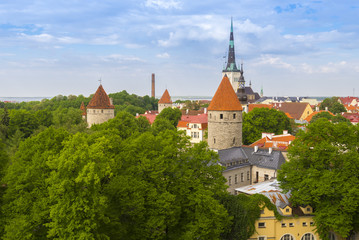 View of Tallinn from Patkuli viewing platform, Estonia