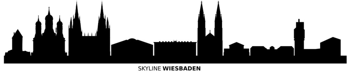 Fototapeta na wymiar Skyline Wiesbaden