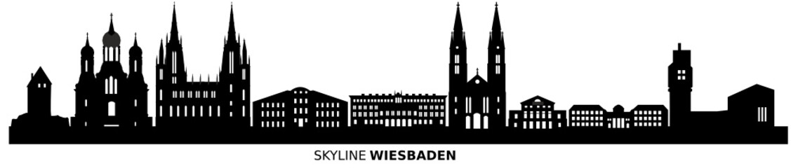 Fototapeta premium Skyline Wiesbaden