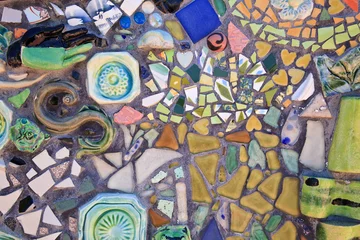 Gordijnen Colorful Mosaic Tiles © Jill Lang