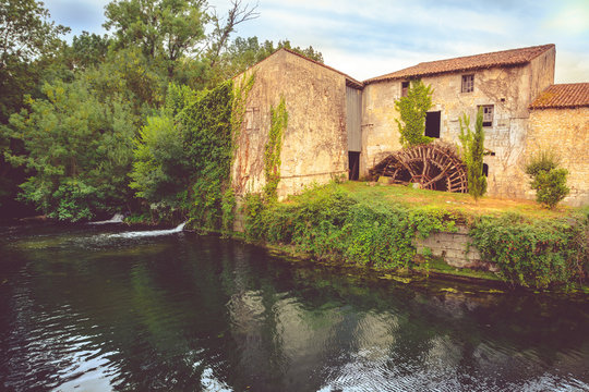 Old Watermill in Charente Maritime, France