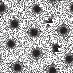 Decorative flower background pattern in vector