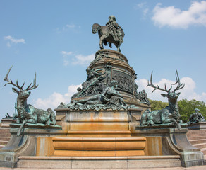 Fototapeta na wymiar Eakins Oval (George Washington Fountain, The Washington Monument) Philadelphia Pennsylvania USA