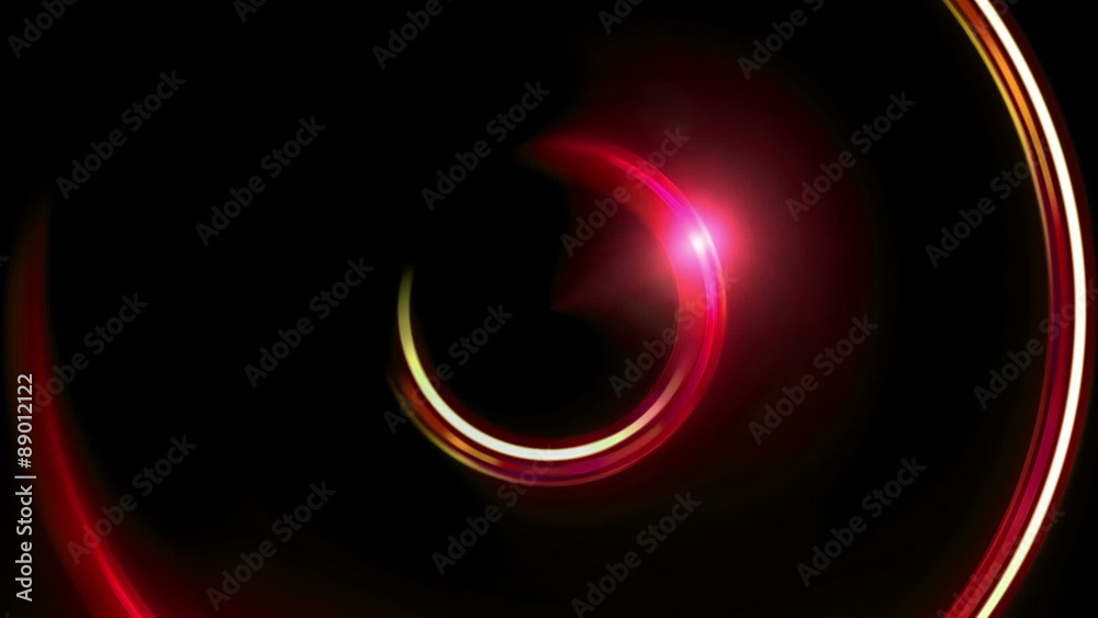 Canvas Prints the circle shape of ring lens flares is rotating with dark background