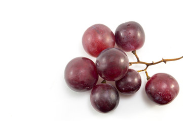Fresh red grape isolated