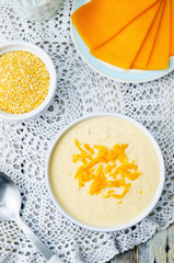 polenta with Cheddar cheese