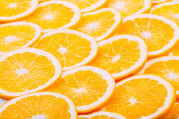 Orange Fruit Background. Summer Oranges. Healthy Food