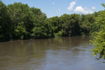 South Skunk River from Bridge near Metz, Iowa in Jasper County