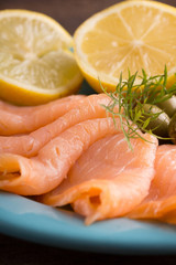 raw salmon