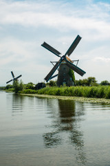 Fototapeta premium Historic windmill in the Netherlands