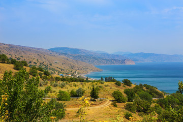 Fototapeta na wymiar Crimea mountain coast