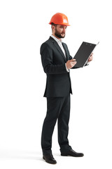 serious businessman in formal wear