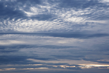 The evening sky and then made a mind relaxing    