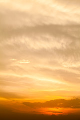 sunset with clouds