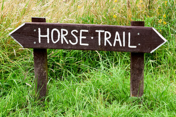Horse Trail Sign