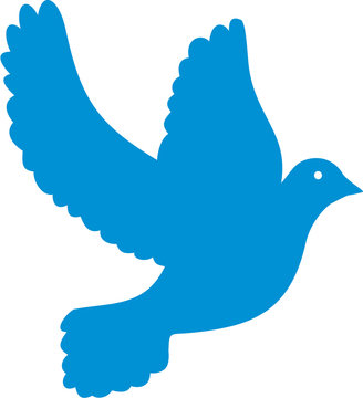 Blue dove icon