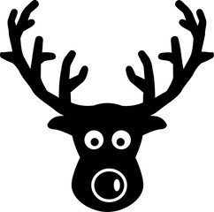 Elk comic head
