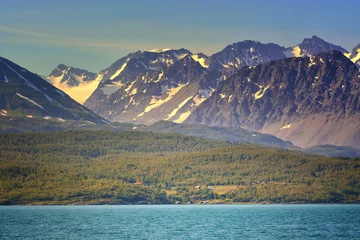 Zelfklevend Fotobehang Lyngenfjord, Norway © alexpermyakov