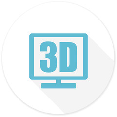 3d display flat design modern icon