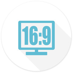 16 9 display flat design modern icon