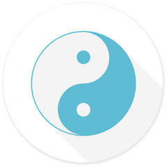 ying yang flat design modern icon