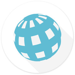 earth flat design modern icon