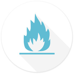 flame flat design modern icon