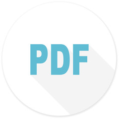 pdf flat design modern icon