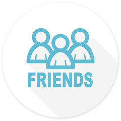 friends flat design modern icon