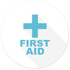 Obraz premium first aid flat design modern icon
