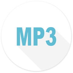 mp3 flat design modern icon