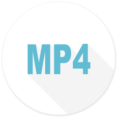 Obraz premium mp4 flat design modern icon