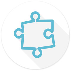 puzzle flat design modern icon