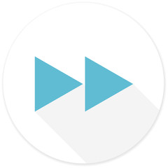 rewind flat design modern icon