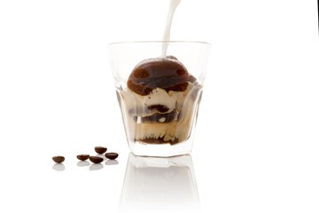 Milk coffee.