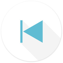 prev flat design modern icon