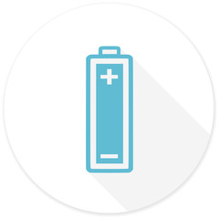 battery flat design modern icon