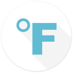 fahrenheit flat design modern icon