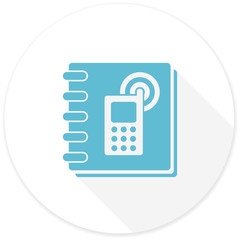 phonebook flat design modern icon