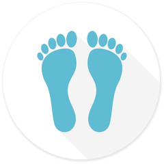 foot flat design modern icon