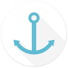 anchor flat design modern icon