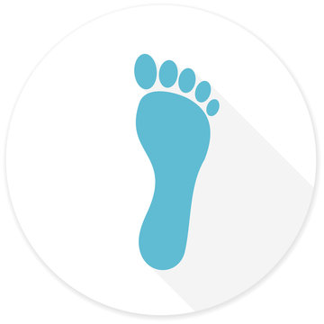 foot flat design modern icon