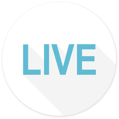 live flat design modern icon