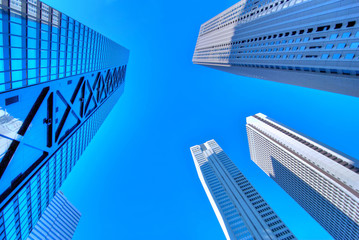 Fototapeta premium Shinjuku Skyscrapers, Tokyo, Japan